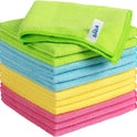 MR.SIGA Microfiber Cleaning Cloth,Pack of 12,Size:12.6" x 12.6"