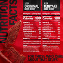 Jack Link's Beef Jerky Variety Pack - Original and Teriyaki - (9 Pack) 1.25 oz Bag - Ready to Eat Protein Snacks - 13g Protein per Serving - Made with 100% Real Beef