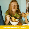 Gluten free ramen noodles (10 packs) gf gluten free noodles vegan healthy brown rice noodle. Low sodium ramen plain noodle no seasoning. Gluten-free pasta Japanese food yakisoba lo mein. Real Naturals