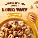 Cheerios Oat Crunch Oats 'N Honey Breakfast Cereal, Made with Whole Grain, Family Size, 24 oz