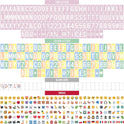 BONNYCO Pink Cinema Light Box with 400 Letters, Emojis, 2 Markers. Led Light Box Home Office and Room Decor, Cinema Led Sign Letters Board. Gifts for Women Girls Christmas Birthdays, Pink Decor