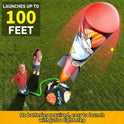 Toys Rocket Launcher for Kids - Launch up to 100 Ft, 8 Multi-Color Foam Rockets & Adjustable Launch Stand, Kids Outdoor Toys, Age 3+