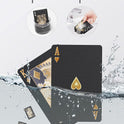 BIERDORF Diamond Waterproof Black Playing Cards, Poker Cards, HD, Deck of Cards (Black)