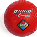 Champion Sports Playground Ball – High-Bounce 2-Ply Construction, Durable Red Ball for Throwing, Catching & Kicking - Multiple Sizes (5", 6", 7", 10", 13", 16")