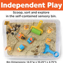 Creativity for Kids Sensory Bin: Construction Zone Playset - Preschool Learning Activities, Excavator Toys for Boys Ages 3-5+, Outdoor Toys and Gifts for Kids