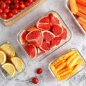 HOMBERKING 10 Pack Borosilicate Glass Meal Prep Containers with Locking Lids, Glass Food Storage Containers Set, Airtight Lunch Bento Boxes, BPA-Free & Leak Proof, 36oz & 14oz, Freezer, Oven Safe