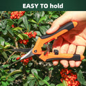 3-Pack Stainless Steel Pruning Shears, Pruning Snips and Clippers for Gardening - Cart Shape
