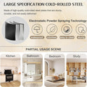 75.2" Tall Storage Cabinet, Pantry Storage Cabinets with 2 Door and 5 Adjustable Shelves, Black Kitchen Food Cabinet, Metal Utility Cabinets for Kitchen, Dinning Room, Laundry Room