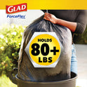 Glad Large 30 Gallon Trash Bags, Clorox Mountain Air Heavy Duty Garbage Bags, Forceflex with Drawstring, 50 Count (Packaging May Vary)