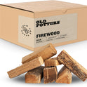 Old Potters Kiln Dried Firewood - Oak, 1100 Cu. in, 16-18 Logs ~ 8" x 2.5" Logs. Cooking Wood for Grilling, Smoking, and Firepits, Oak.