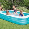 INTEX 58484EP Swim Center Inflatable Family Pool: 277 Gallon Capacity – 120" x 72" x 22" – Blue