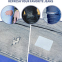 KING MOUNTAIN Iron-on Repair Patch 20 Pcs Pack,Denim Patches for Jeans Kit 3" by 4-1/4", 100% Cotton Denim Iron-on Repair Patch,Jeans and Clothing Repair and Decoration Kit (Five Color)