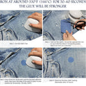 KING MOUNTAIN Iron-on Repair Patch 20 Pcs Pack,Denim Patches for Jeans Kit 3" by 4-1/4", 100% Cotton Denim Iron-on Repair Patch,Jeans and Clothing Repair and Decoration Kit (Five Color)